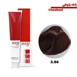 رنگ مو دنی وان سری شاه بلوطی کد 5.86 شاه بلوطی روشن حجم 100 میلی لیتر