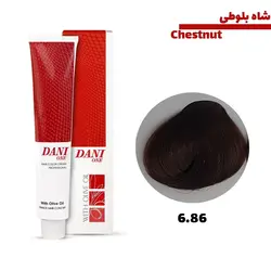 رنگ مو دنی وان سری شاه بلوطی کد 6.86 شاه بلوطی تیره حجم 100 میلی لیتر