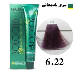 رنگ مو بدون آمونیاک بلونیا سری بادمجانی شماره 6.22 Bologna
