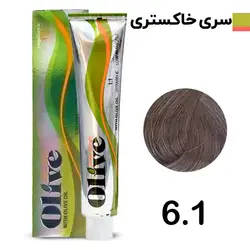 رنگ مو الیو بلوند خاکستری تیره olive شماره 6.1