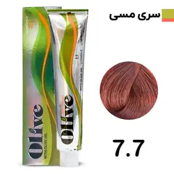 رنگ مو الیو بلوند مسی متوسط olive شماره 7.7