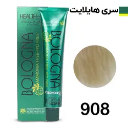رنگ مو بدون آمونیاک بلونیا شماره 908 Bologna
