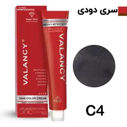 رنگ موی والانسی سری دودی قهوه ای دودی روشن شماره C4