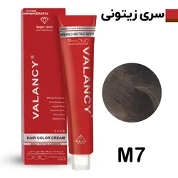 رنگ مو والانسی سری زیتونی بلوند زیتونی روشن شماره M7