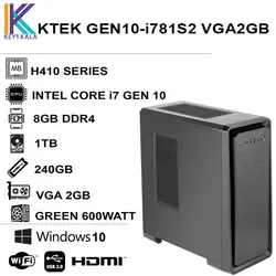 کامپیوتر دسکتاپ اسمبل شده KTEK GEN10-i781S2 VGA2GB