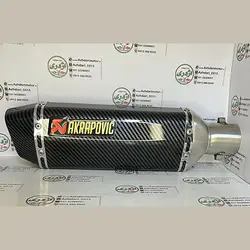 اگزوز قهرمانی موتور سیکلت اکروپاویچ ضلعی AKRAPOVIC - azhdarimotor
