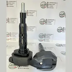 پروتکشن ( محافظ ) بغل شاسی پایه بلند جفتی مشکی - azhdarimotor