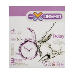 کاندوم ایکس دریم دیلی بسته 3 عددی - Xdream Delay