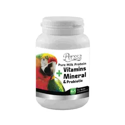 پودر مینرال و مولتی ویتامین + پروتئین خالص شیر مخصوص پرندگان Perssa