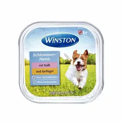 ووم سگ گوشت گوساله و مرغ Winston