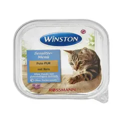 ووم گربه Winston با طعم بوقلمون با برنج