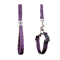 ست قلاده گردنی+لید طرح قلب مانا ارغوان