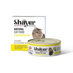 کنسرو گربه‌ شایر طعم مرغ (ارگانیک) 110 گرمی Shayer Chicken Cat Food