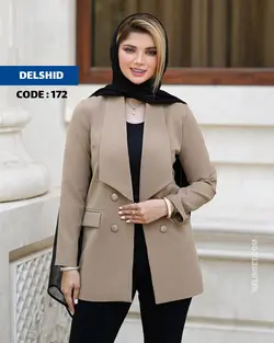 مانتو کتی مدل دلشید یقه آمریکایی جنس مازراتی کد 172