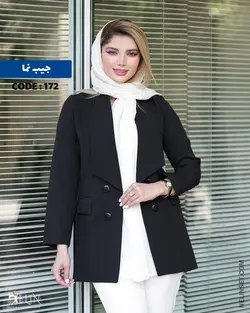 مانتو کتی مدل دلشید یقه آمریکایی جنس مازراتی کد 172