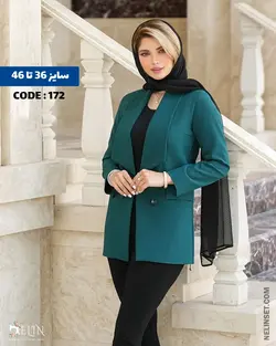 مانتو کتی مدل دلشید یقه آمریکایی جنس مازراتی کد 172