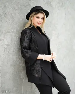 مانتو یقه آرشال بلند مدل سوگل جنس ژاکارد کد 616