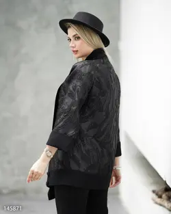 مانتو یقه آرشال بلند مدل سوگل جنس ژاکارد کد 616