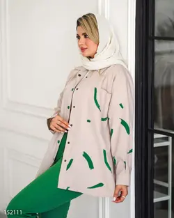 مانتو و شلوار مدل آرتمیس جنس پارچه لنینت مدل یقه مردانه کد712