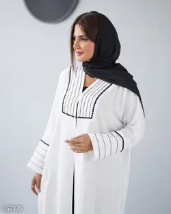 مانتو مدل طلوع جنس پارچه بابوس یقه هفت دمسه دوزی نوار دوزی کد 721