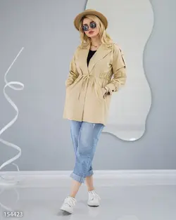 مانتو مدل ملیکا جنس پارچه کتان لایت یقه انگلیسی کمر گت دار کد 718