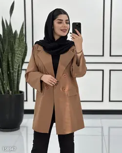 کت مدل ماندانا جنس پارچه مازراتی مدل یقه انگلیسی 4 دکمه جیب نما  کد 779