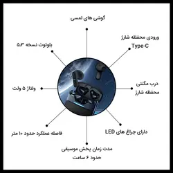 هدفون بلوتوثی گیمینگ لانگسدوم مدل Theta