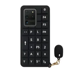 کاور دکین مدل فیجت طرح Keyboard مناسب برای گوشی موبایل سامسونگ Galaxy S20 Ultra به همراه آویز