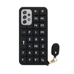 کاور دکین مدل فیجت طرح Keyboard مناسب برای گوشی موبایل سامسونگ Galaxy A72 4G / 5G به همراه آویز