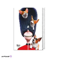 دفتر سیمی 80 برگ الیپون کد 04