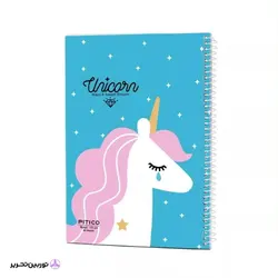 دفتر  60 برگ pitico طرح اسب تک شاخ