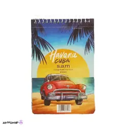 دفتر یادداشت با پرفراژ  s.a.m	 کد 03