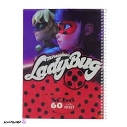 دفتر 60 برگ lady bug طلقی سیبو