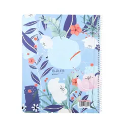 دفتر 100 برگ رحلی-A سیمی s.a.m با پرفراژ و جداکننده طرح 3