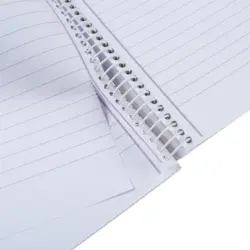 دفتر 100 برگ رحلی-A سیمی s.a.m با پرفراژ و جداکننده طرح 3