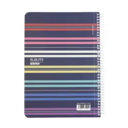 دفتر 100 برگ سیمی با پرفراژ و جداکننده s.a.m طرح 6