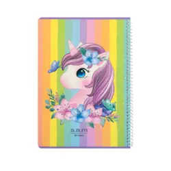 دفتر 60 برگ سیمی فانتزی-S.A.M B طرح 6