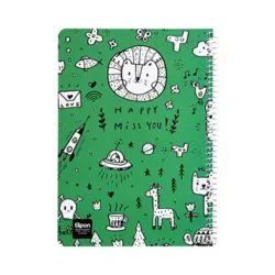 دفتر 60 برگ سیمی کلاسیک الیپون طرح 3