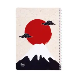 دفتر 60 برگ سیمی کلاسیک الیپون طرح 4