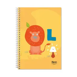 دفتر زبان دو خط 40 برگ سیمی فانتزی الیپون طرح 1