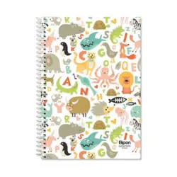 دفتر زبان دو خط 40 برگ سیمی فانتزی الیپون طرح 7