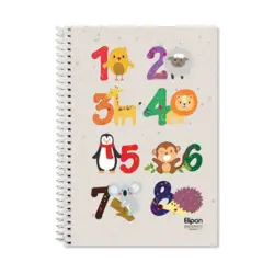 دفتر زبان دو خط 40 برگ سیمی فانتزی الیپون طرح 5