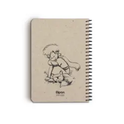 دفتر یادداشت بی خط 100برگ سیمی کرجی فانتزی الیپون طرح 2