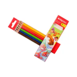 مداد رنگی 6 رنگ الیپون جعبه مقوایی