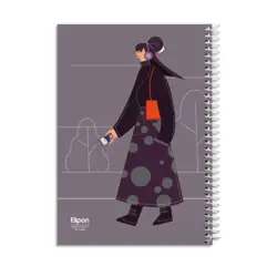 دفتر 100 برگ سیمی فانتزی الیپون طرح 12