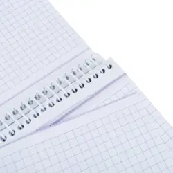 دفتر 100 برگ رحلی شطرنجی با پرفراژ s.a.m طرح 4