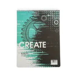 دفتر 100 برگ رحلی شطرنجی با پرفراژ s.a.m طرح 5