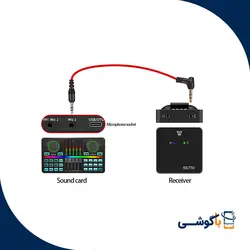 میکروفن بی سیم SK750 - فروشگاه تجهیزات تولید محتوا با گوشی