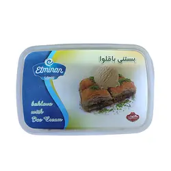 بستنی باقلوایی 500گرم اطمینان - بارآن مارکت