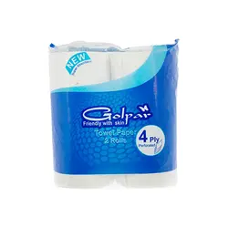 دستمال توالت گلپر چهار لایه دو رول - بارآن مارکت